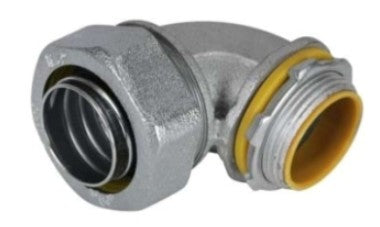 Orbit Insulated Liquidtight Conn, Malleable Iron, 90DEG, 1/2 in MLTI9050