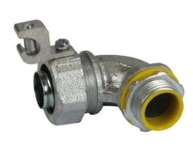 Orbit Insltd Lqdtight Conn, Mal.iron 90D, Al Lug, 3/4 in, #14#4 MLTI90LL75