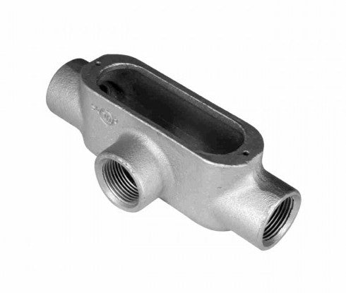 Orbit Threaded Conduit Body, Malleable Iron, T, 3/4 in MT75
