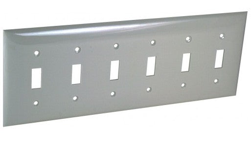 Orbit 6G Wall Plate Switch Ivory OP6I
