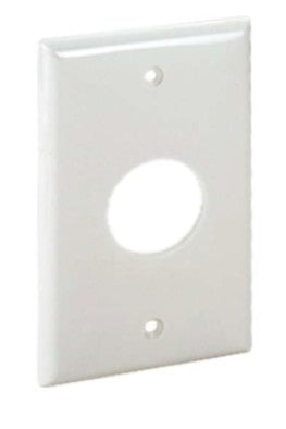 Orbit 1G Wall Plate 1.410 in Sr White OP7W