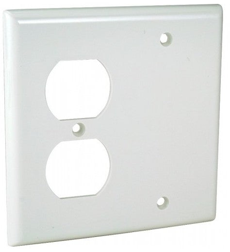 Orbit 2G Wall Plate Duplexblank Ivory OP813I