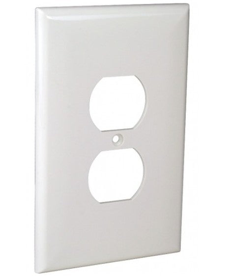 Orbit Jumbo 1G Wall Plate Duplex Ivory OPJ8I