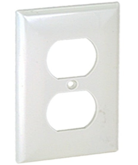 Orbit Midi 1G Wall Plate Duplex White OPM8W