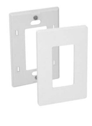 Orbit 1G Screwless Wall Plate Almond OPS26A