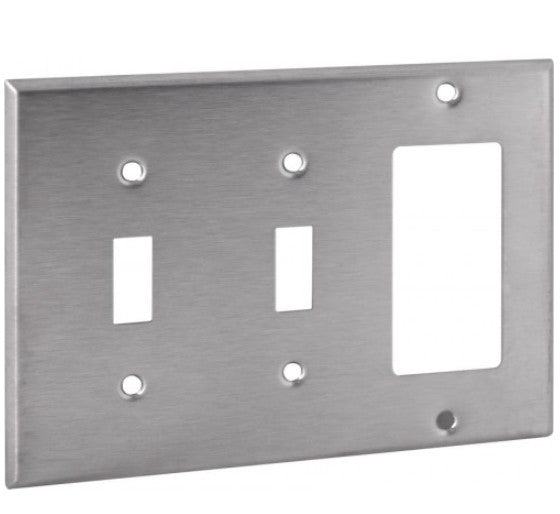 Orbit 3G Stainless Cover 2 Switches & GFCI OS226