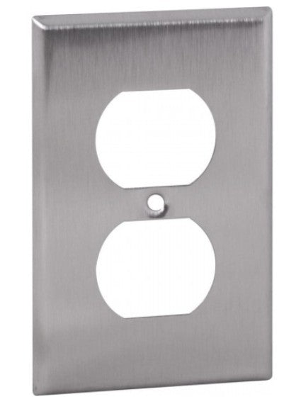 Orbit 1G Stainless Cover Duplex Receptacle OS8