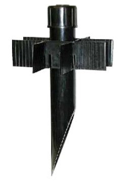 Orbit 2" Dia. X 15.5" Long PVC Post Black PP2BK