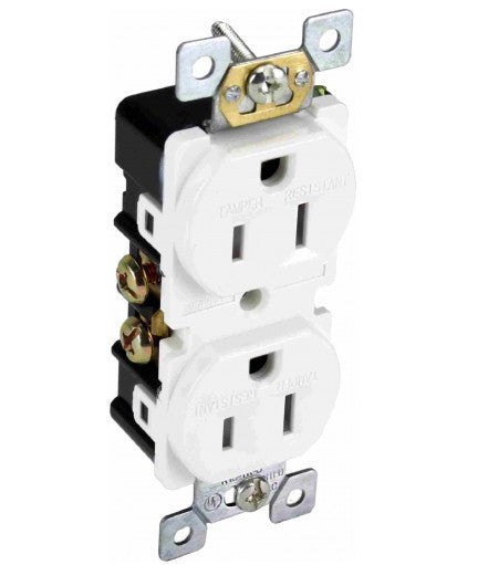 Orbit 15A Tamper Resistant Duplex Rec. Ivory R15TRSI