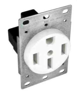 Orbit 50A 3P 4W 125250V Range Receptacle Black R504