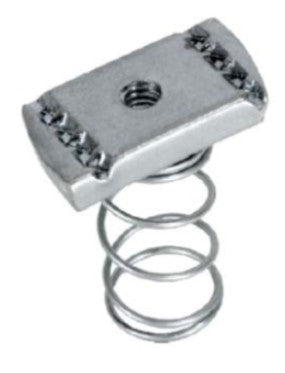 Orbit Steel Spring Nut, Regular, 1/4 in 20 Threaded Rod SNR1420