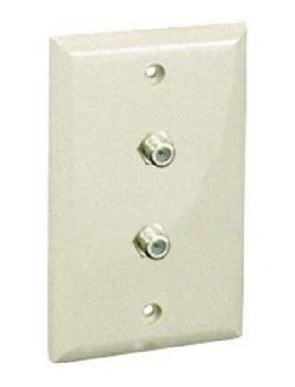 Orbit Smooth Wall Jack 2F Connector Ivory WJF2I