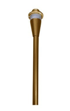 Westgate 15 in 12V AC/DC 5W 200LM RGBW Antique Brass LED Path Light AA-STEM-15-RGBW-PB-AZ