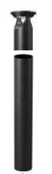 Westgate Black LED Bollard Light BOL-G4-SHAFT-30-BK
