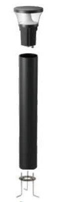 Westgate Black LED Bollard Light BOL-G5-SHAFT-14-BK