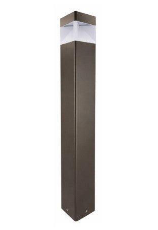Westgate 10W/18W/25W 80LM/W 3000K/4000K/5000K Bronze LED Bollard Light BOL-G8-100Q-MCTP-BR