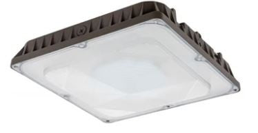 Westgate 120-277V 30W/40W/60W/80W 120 LM/W 3000K Dark Bronze LED Canopy Light CDLX-LG-30-80W-30K