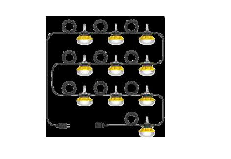 Westgate 50 ft 5X10W 6000LM 5000K LED Area Light CL-CONST-50FT-50W-2WIRE