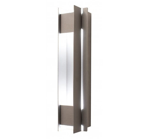 Westgate 20W(5WX4) 5000K Crest Passage LED Wall Sconce 100-277V AC Silver CRE-HL20-07-50K-SIL