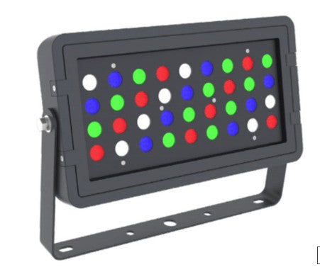 Westgate 120-277V 96W Black RGBW DMX LED Flood Light DMX-FLS-96W-RGBW-BT-BK