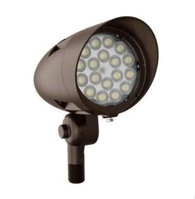 Westgate 120-277V 10W/20W/30W 120 LM/W 3000K Bronze LED Bullet Flood Light FLDX-MD-10-30W-30K-BR