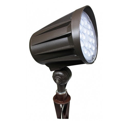 Westgate 12V 32W 5000K LED Landscape Bullet Flood Light Bronze FLV12-32W-50K