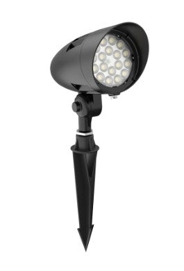 Westgate 12V AC/DC 24W 2900LM 3000K Black LED Landscape Bullet Flood Light FLVX-MD-24W-30K-BK