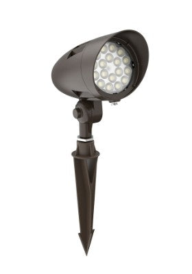 Westgate 12V AC/DC 24W 2900LM 3000K Bronze LED Landscape Bullet Flood Light FLVX-MD-24W-30K-BR