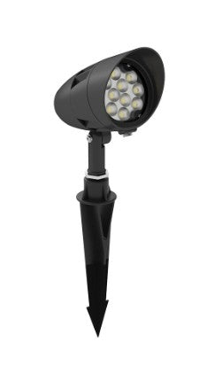 Westgate 12V AC/DC 6W 700LM 3000K Black LED Landscape Bullet Flood Light FLVX-SM-6W-30K-BK