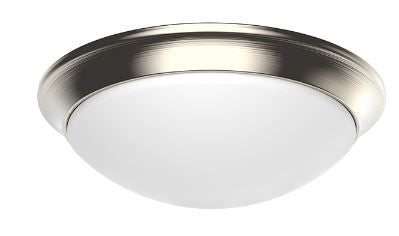 Westgate 13 in 120V 24W 1800LM 2700K/3000K/3500K/4000K/5000K Brushed Nickel LED Flush Mount Light FMD-13-MCT5-BN