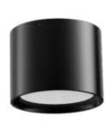 Westgate 120V 12W 900LM 2700K/3000K/3500K/4000K/5000K Black LED Flush Mount Light FMLB-R7-MCT5-CMC7S-BK