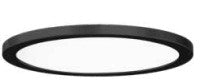 Westgate 120V Black LED Flush Mount Light FMLB-R9-TRM-BK