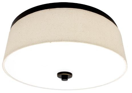 Westgate 18 in 120V 35W 1800LM 2700K/3000K/3500K/4000K/5000K Bronze LED Fabric Drum Light LCFF-18-MCT5-BR