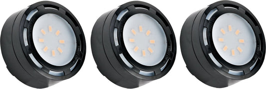 Westgate 3 x 4W 3 x 275LM 3000K Black LED Puck Light LED-PL3BLK