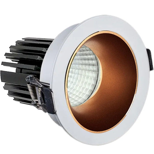 Westgate 10W 700LM 2700K/3000K/3500K/4000K/5000K Matte Gold LED Recessed Downlight LRD-10W-MCT5-3WTR-MG