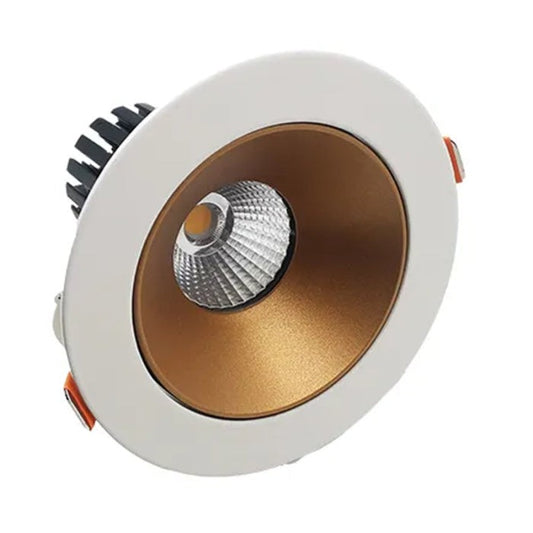 Westgate 10W 700LM 2700K/3000K/3500K/4000K/5000K Matte Gold LED Recessed Downlight LRD-10W-MCT5-4WTR-MG