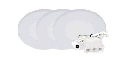 Westgate 2W 120LM 5000K White LED Puck Light Kit PL12-3KIT-50K-WH