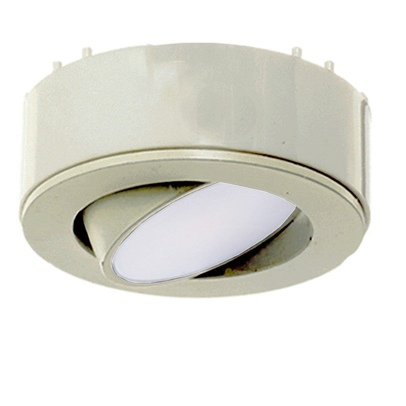 Westgate 120V 4.5W 250LM 3000K Brushed Nickel 3-Light Adjustable LED Puck Light Kit PL120ADJ-3KIT-30K-BN