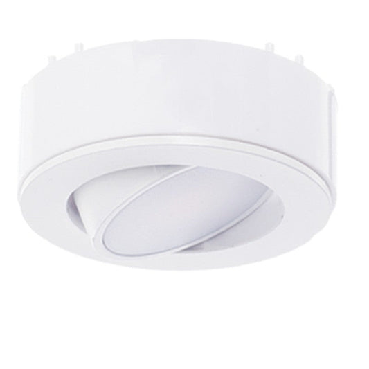 Westgate 120V 4.5W 250LM 4000K White 3-Light Adjustable LED Puck Light Kit PL120ADJ-3KIT-40K-WH