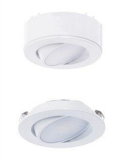 Westgate 4.5W 250LM 5000K White LED Puck Light PL12ADJ-50K-WH