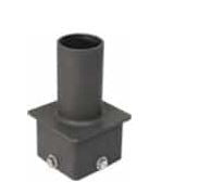 Westgate 4 Inch Square Pole Vertical Tenon Adapter Bronze PSS4SVTZ