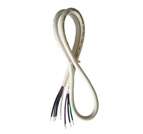 Westgate 6FT White Finish 6FT 18/5 SJTW Suspension Power Cord SCL-6FT-SJTW18/5