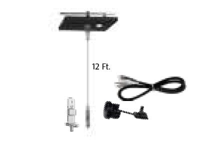 Westgate 12 ft Black Lighting Accessory SCL-CSQ1P-12FT-BK