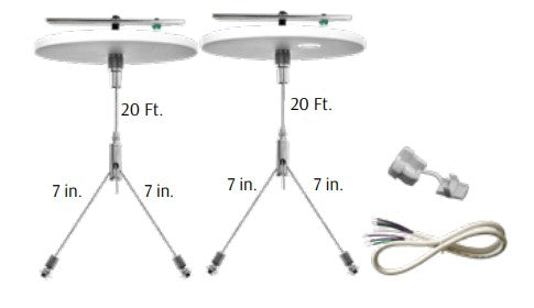 Westgate 20 ft Lighting Suspension Cable SCL-CSYK-20FT