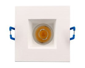 Westgate 2 Inch Square 8W 600LM 3000K/4000K/5000K White Finish Square Baffle LED Recessed Downlight Trim SDL2S-BF-MCT-WH