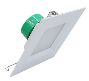Westgate 6 Inch Square 15W 1155LM 2700K/3000K/3500K/4000K/5000K White Finish Square LED Recessed Downlight Trim SDL6-MCT5