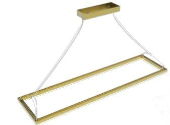Westgate 4 ft 120-277V 40W/50W/60W 7000LM 3000K/3500K/4000K Gold LED Suspended Frame Fixture SFL-4FT-60W-MCTP-GD