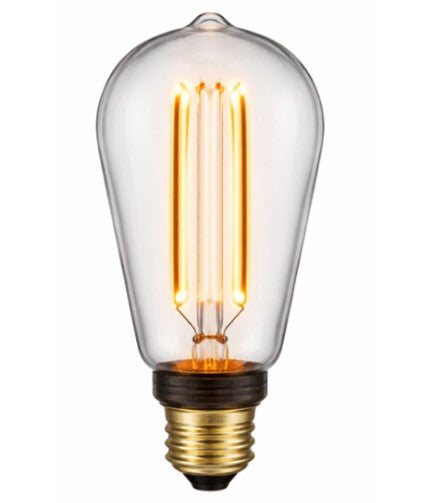 Westgate 4W 140LM 3000K Clear ST64 LED Filament Lamp ST64-DECO-4W-30K-D-CL