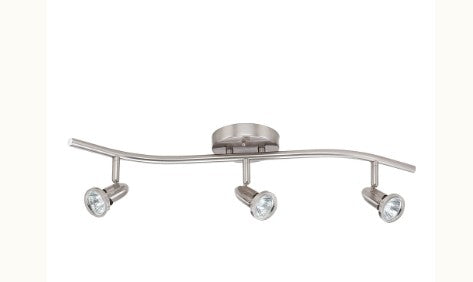 Westgate 3X6.5W 3x500LM 3000K Brushed Nickel GU10 Track Lighting Kit TRPK-3L-GU10-30K-BN