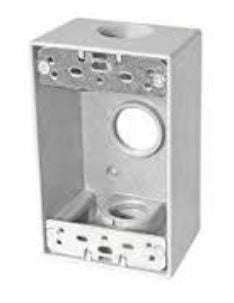 Westgate 3/4" 1-gang White Weatherproof Electrical Box W1B75-3-WH